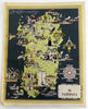 Sardegna Sardinia Italia Italy 1941 charming color cartoon map Nicouline art