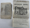 Hot Springs Arkansas c1875 rare promo guide book St. Louis RR map Hotel handbill
