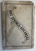 Hot Springs Arkansas c1875 rare promo guide book St. Louis RR map Hotel handbill