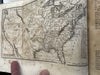 American Universal Geography 1819 Jedidiah Morse rare book 3 maps world America