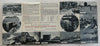 Damariscotta Maine coast cartoon map 1950 Melville large color w/ biz directory