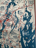 Damariscotta Maine coast cartoon map 1950 Melville large color w/ biz directory