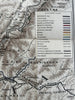 Geology Mineral Territory linen map c.1880’s Norfolk Western RR Virginia KY TN