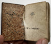 Methodist episcopal Hymns 1831 Wesley Rare miniature leather book gilt decorated
