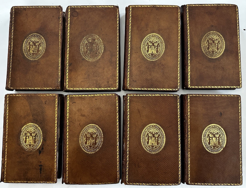 Rollin Ancient History 1813 London 8 vol set leather set books 16 maps 3 plates