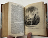 Charles Dickens Dombey & Son beautiful old leather book c. 1930’s illustrated