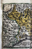Northern Italy Mantua Piedmont Milano Parma 1633 Salzburg rare miniature map
