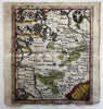 Germany Münster region Friesland Embden Holland 1633 Salzburg rare miniature map
