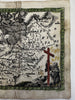 Religious map of Germany Protestantism? Luther 1633 Salzburg rare miniature map