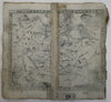Religious map of Germany Protestantism? Luther 1633 Salzburg rare miniature map