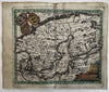 Sweden Scandinavia Finland Russia Livonia 1633 Salzburg rare miniature map