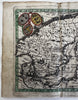 Sweden Scandinavia Finland Russia Livonia 1633 Salzburg rare miniature map