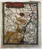 Germany France Upper Rhine River Strassbourg 1633 Salzburg rare miniature map