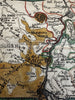 Germany France Upper Rhine River Strassbourg 1633 Salzburg rare miniature map