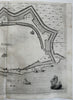 Zaltbommel fortified walls Holland Netherlands 1673 Priorato city plan folio map