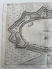 Zaltbommel fortified walls Holland Netherlands 1673 Priorato city plan folio map