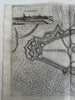 Oudenarde fortified walls Holland Netherlands 1673 Priorato city plan folio map