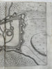 Oudenarde fortified walls Holland Netherlands 1673 Priorato city plan folio map