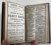 Boston Almanac 1867 city plan map & period advertising City & Business Directory