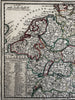 Germany Holy Roman German Empire 1719 Chiquet attractive engraved antique map