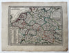 Germany Holy Roman German Empire 1719 Chiquet attractive engraved antique map