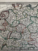 Germany Holy Roman German Empire 1719 Chiquet attractive engraved antique map