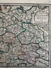 Germany Holy Roman German Empire 1719 Chiquet attractive engraved antique map