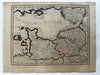 Normandy coastline France Canal 1719 Chiquet attractive engraved antique map