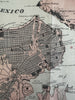 Battleship Maine blown up! Havana Harbor Cuba rare May 1898 Newspaper insert map