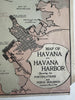 Battleship Maine blown up! Havana Harbor Cuba rare May 1898 Newspaper insert map