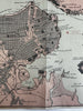 Battleship Maine blown up! Havana Harbor Cuba rare May 1898 Newspaper insert map