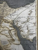 Egypt Nile Valley Africa c.1815 Longman Arrowsmith engraved map hand colored Key