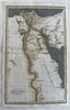 Egypt Nile Valley Africa c.1815 Longman Arrowsmith engraved map hand colored Key