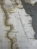 Egypt Nile Valley Africa c.1815 Longman Arrowsmith engraved map hand colored Key