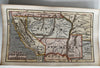 Territorial Western states USA Utah CA NM 1853 Ensign miniature hand color map