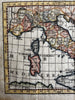 Italy Italia 1788 Toulouse rare map lovely hand color La Pologne Prussia Curland