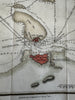 Vera Cruz Mexico 1810 Port plan with prospect view nautical depths map Longman
