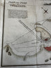 Vera Cruz Mexico 1810 Port plan with prospect view nautical depths map Longman