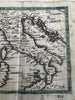 Italy Italia 1633 Salzburg rare miniature engraved map