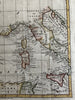 Seat of War Europe coasts chart 1763 scarce map England France Spain Italy