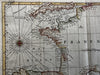 Seat of War Europe coasts chart 1763 scarce map England France Spain Italy