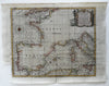 Seat of War Europe coasts chart 1763 scarce map England France Spain Italy