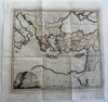 Acts of Apostles Bible Turkey Syria historical 1813 Scarce Etheridge large map