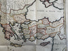 Acts of Apostles Bible Turkey Syria historical 1813 Scarce Etheridge large map