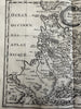 Fez Kingdom of Morocco North Africa 1699 Sanson antique map cartouche title
