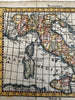 Italy Italia 1788 rare Italian miniature hand colored engraved map NOT IN BORRI