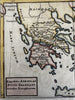 Xenophon Sparta march ancient world Anabasis Greece Peloponnesus c.1755 Moll map