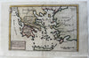 Xenophon Sparta march ancient world Anabasis Greece Peloponnesus c.1755 Moll map