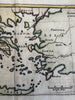 Xenophon Sparta march ancient world Anabasis Greece Peloponnesus c.1755 Moll map