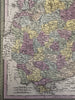 Russia in Europe 1850 hand colored map Cowperthwait